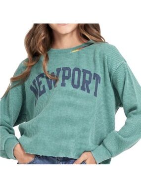 VINTAGE HAVANA- "Newport"Thermal Waffle Weave Top.